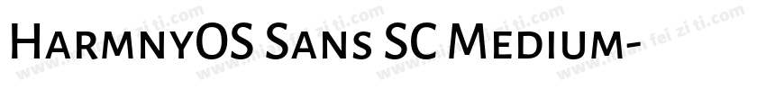 HarmnyOS Sans SC Medium字体转换